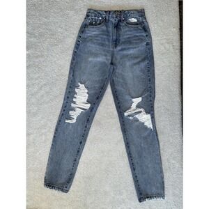 RSQ 90's Distressed Denim Jeans Womens Size 24